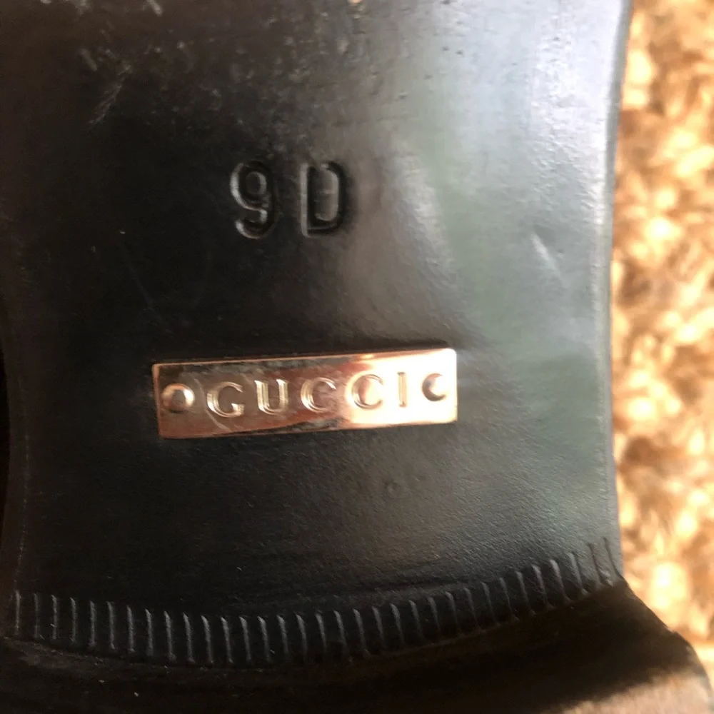 Gucci: Suede Horsebit Loafer. Vintage. Black. Size 9 D